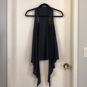 Charcoal grey racer back vest - XS